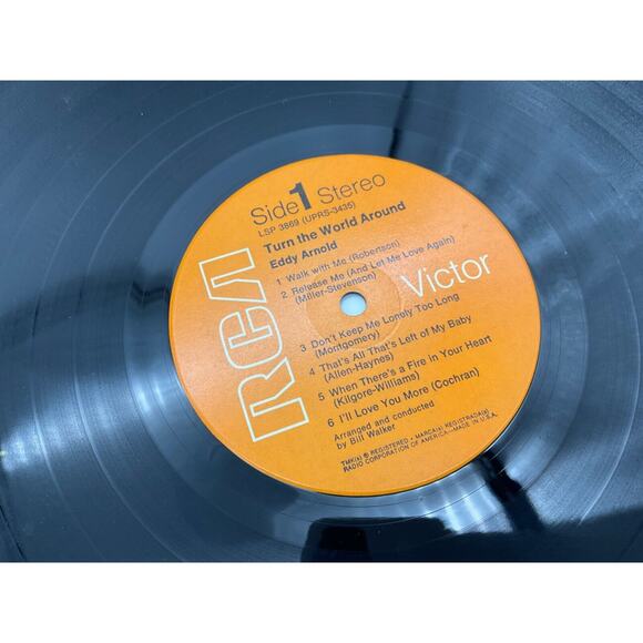 Eddy Arnold Turn the World Around Vinyl LP 1967 (RCA Victor LSP 3869) - Picture 5 of 7